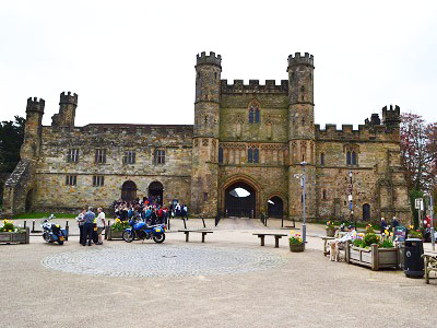 Battle Abbey Gatehouse front view at Battle Abbey