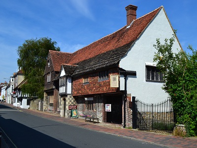 Eastern front view at Anne of Cleves House
