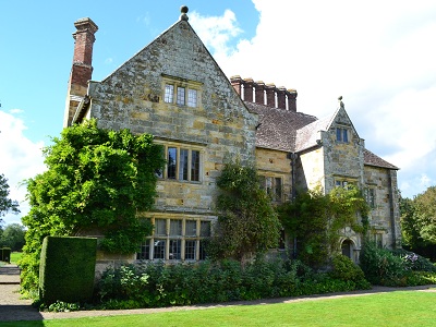 Front of Bateman's. Kipling's study window is directly below the six chimneys. at Bateman's